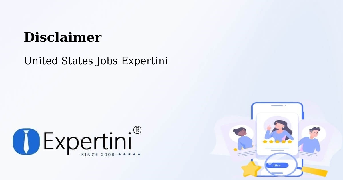 Disclaimer – San Jose - United States Jobs Expertini